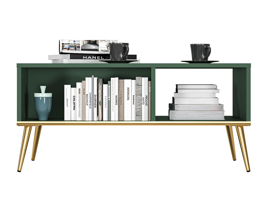 Масичка за кафе Flonovu 106 (Тъмно зелено + Златно)