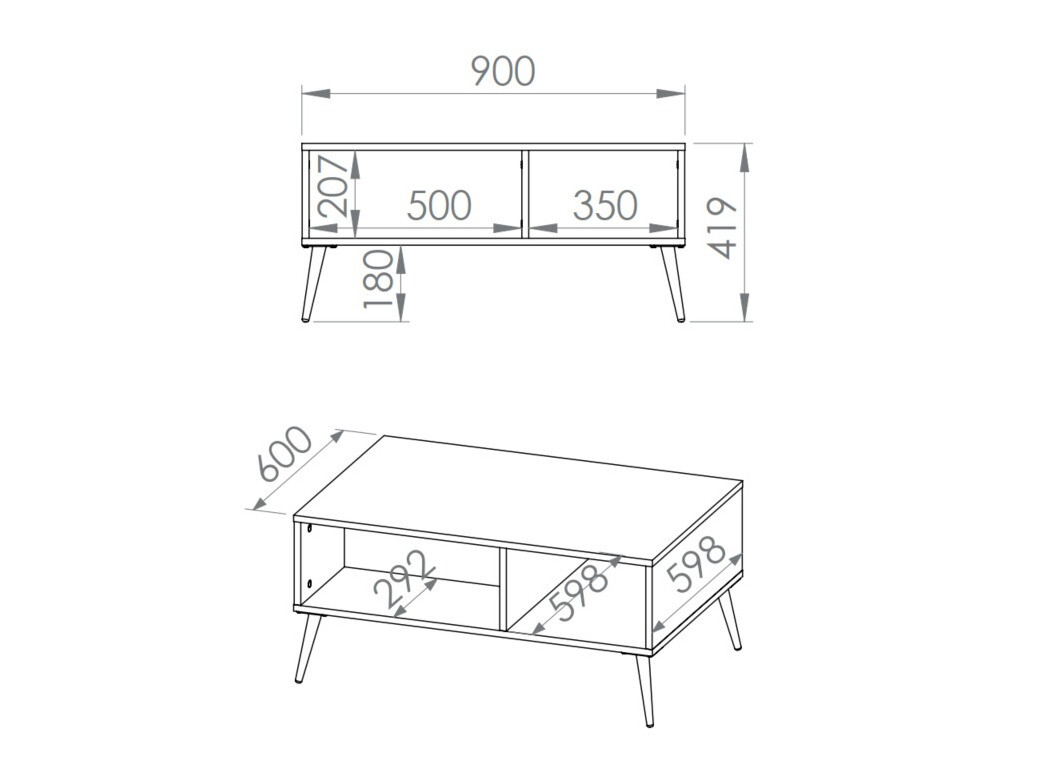 Масичка за кафе Flonovu 106 (Тъмно зелено + Златно)