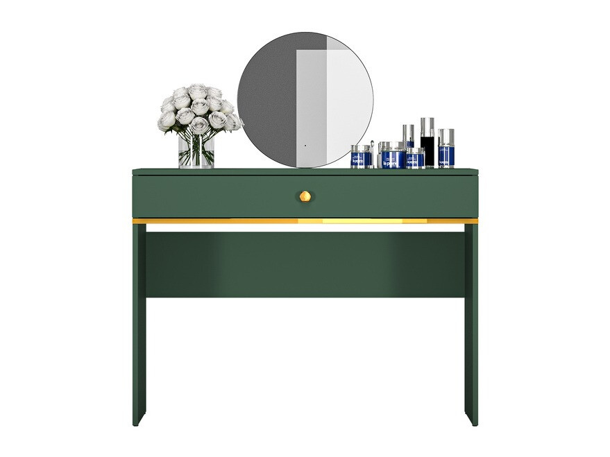 Тоалетка Flonovu 108 (Тъмно зелено + Златно)