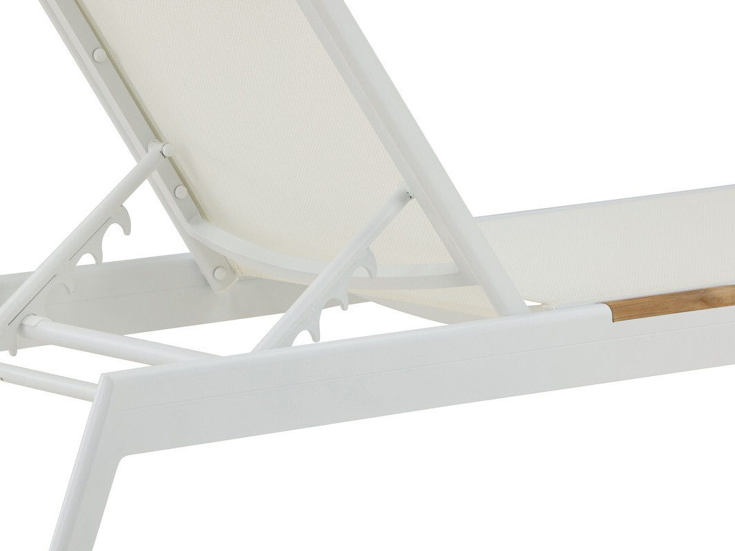 Градински шезлонг Dallas 1082 (Бял)