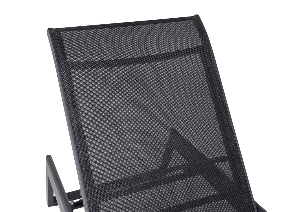 Градински шезлонг Dallas 1082 (Черен)