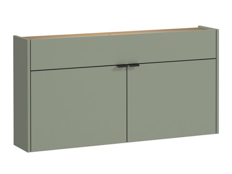 Етажерка за обувки Cirsale 102 (Пепеливо зелен + Navarra дъб)