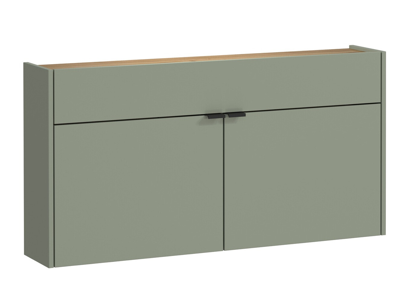 Етажерка за обувки Cirsale 102 (Пепеливо зелен + Navarra дъб)