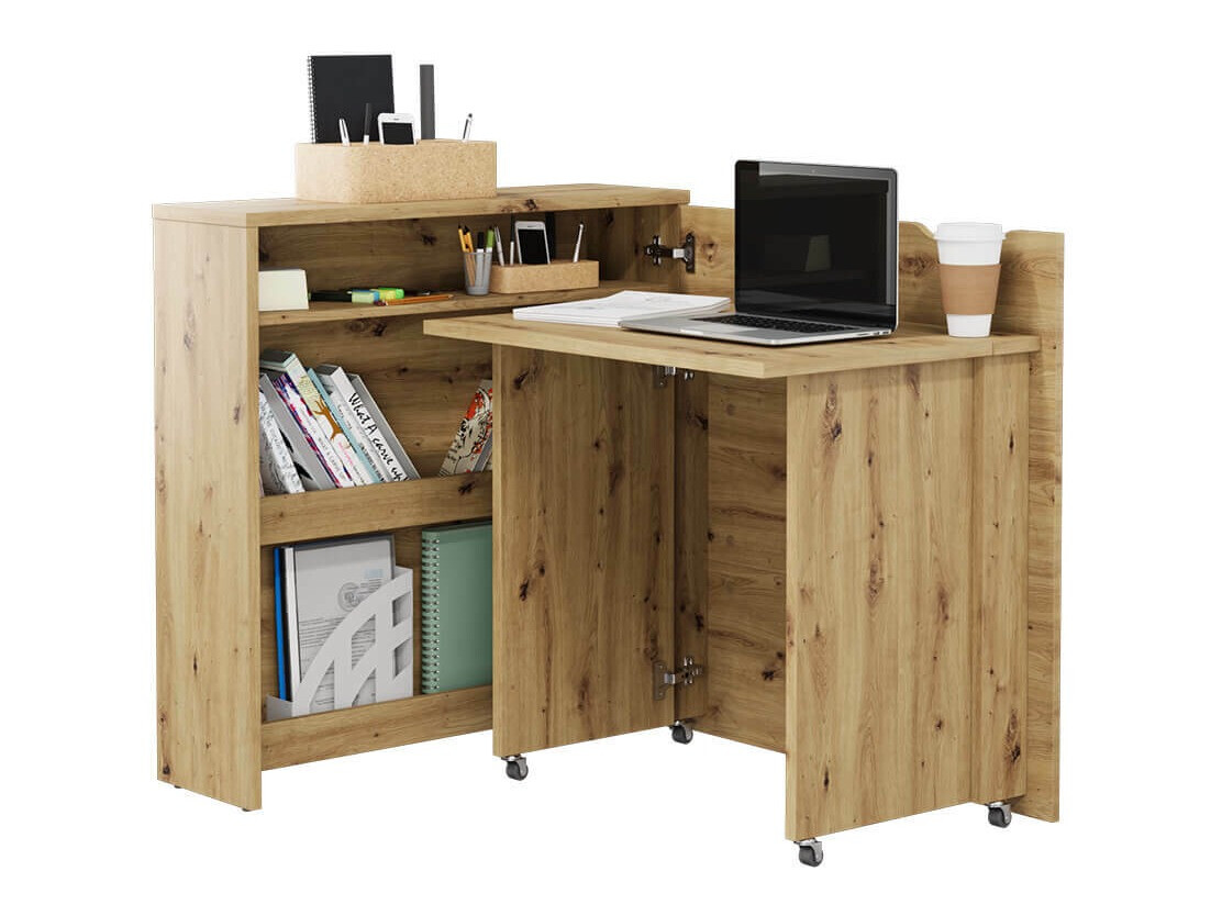 Ъглово офис бюро Concept Pro Lenart II (Artisan дъб)