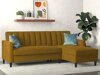 Ъглов диван Tulsa 583 (Тъмно жълто)