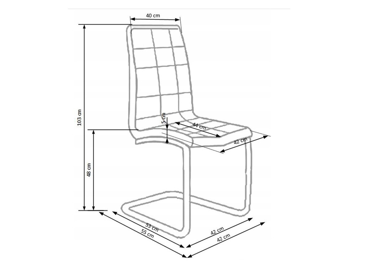 Стол Houston 142 (Черен)