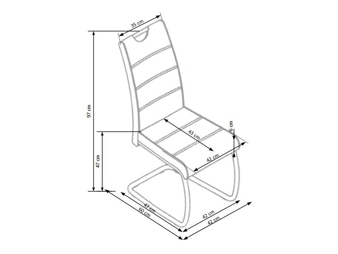 Стол Houston 255 (Сив)