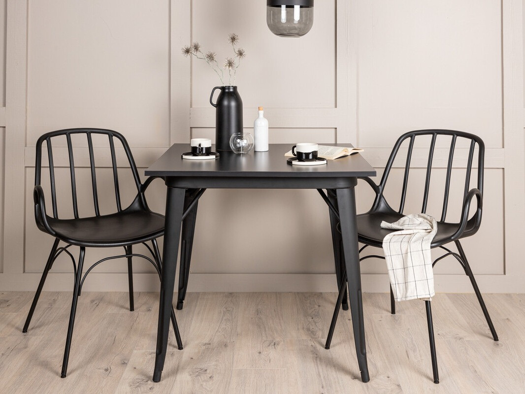 Маса и столове за трапезария Dallas 3897 (Черен)