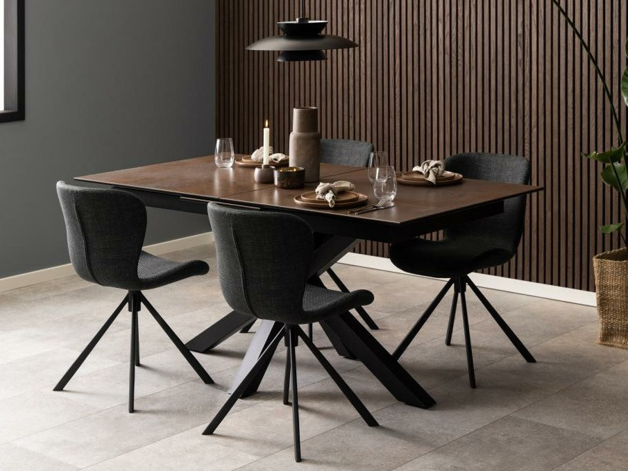 Маса Norsica 676 (Черен + Кафяв)