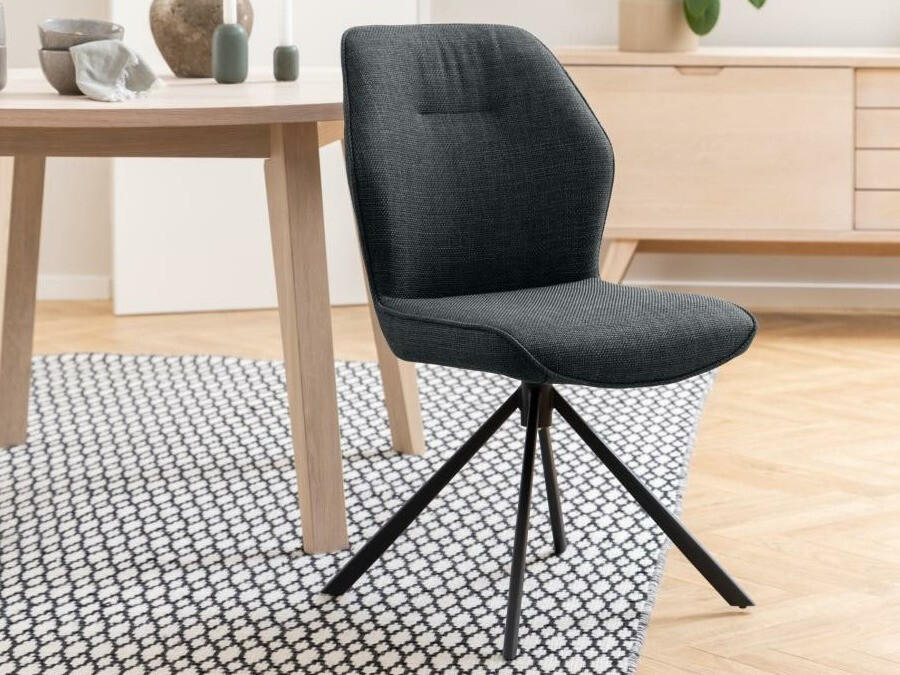 Стол Norsica 679 (Тъмно сив + Черен)