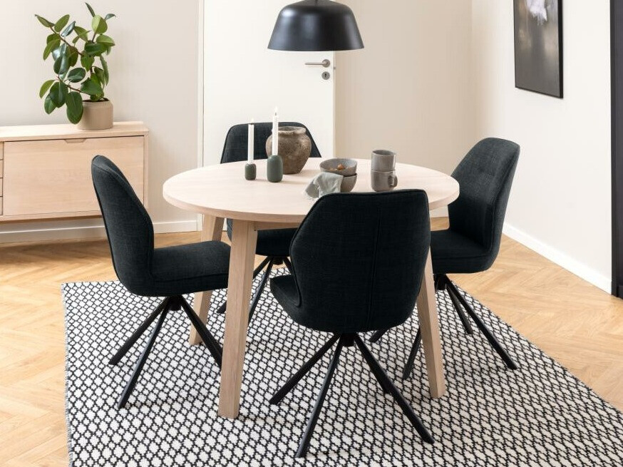 Стол Norsica 679 (Тъмно сив + Черен)