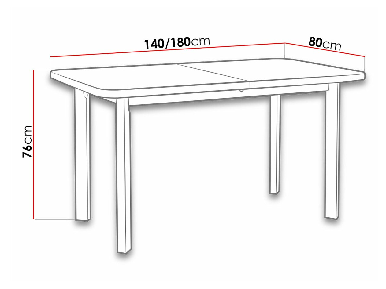Маса Victorville 133 (Бял)