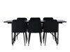 Маса и столове за трапезария Dallas 3960 (Черен)