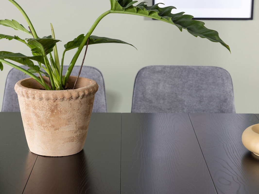 Маса и столове за трапезария Dallas 3963 (Сив + Черен)