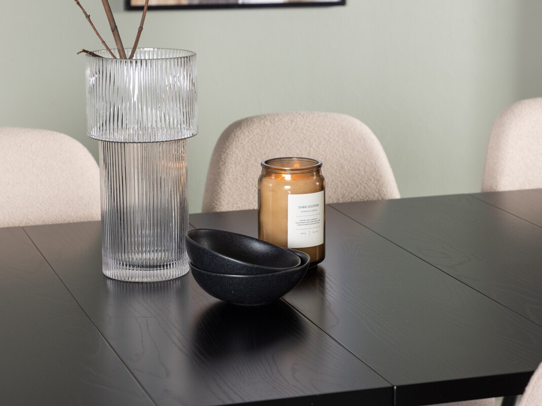 Маса и столове за трапезария Dallas 3964 (Бежов + Черен)