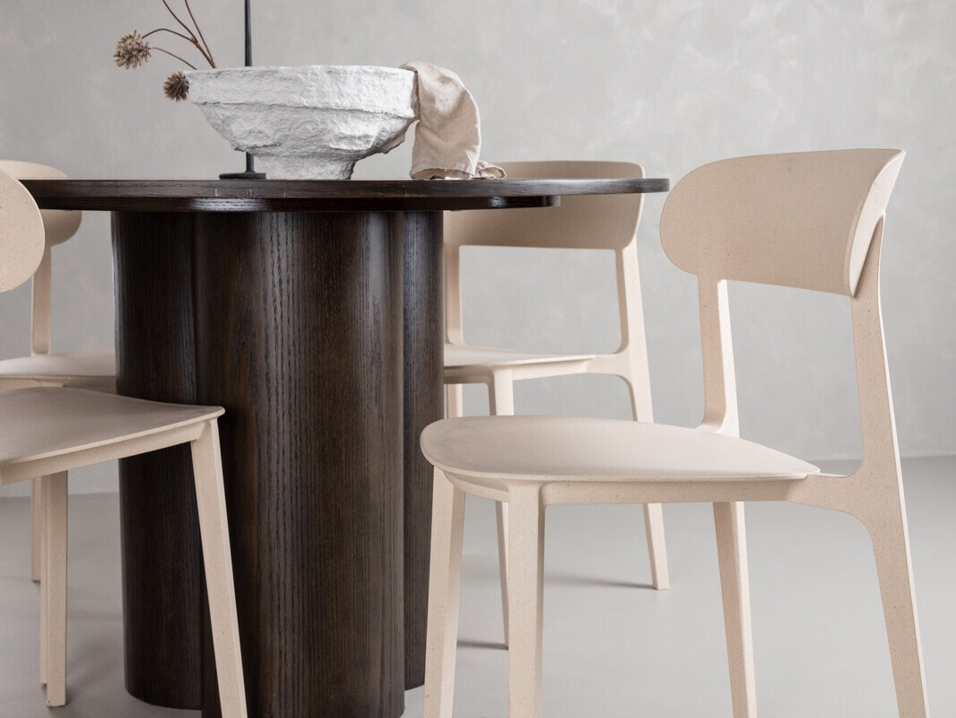 Маса и столове за трапезария Dallas 3987 (Кафяв)