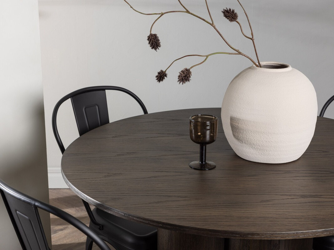 Маса и столове за трапезария Dallas 3988 (Кафяв)