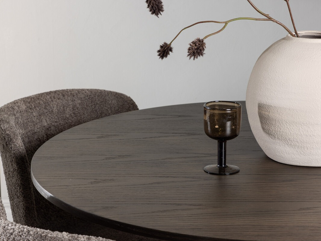 Маса и столове за трапезария Dallas 3989 (Кафяв + Черен)