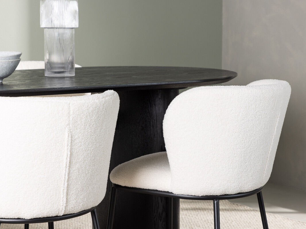 Маса и столове за трапезария Dallas 3990 (Черен)