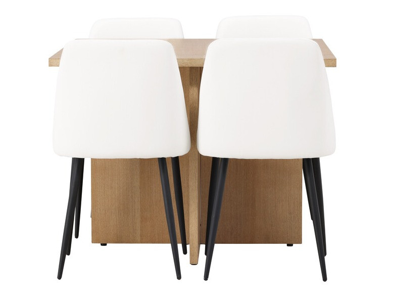 Маса и столове за трапезария Dallas 4005 (Бял)