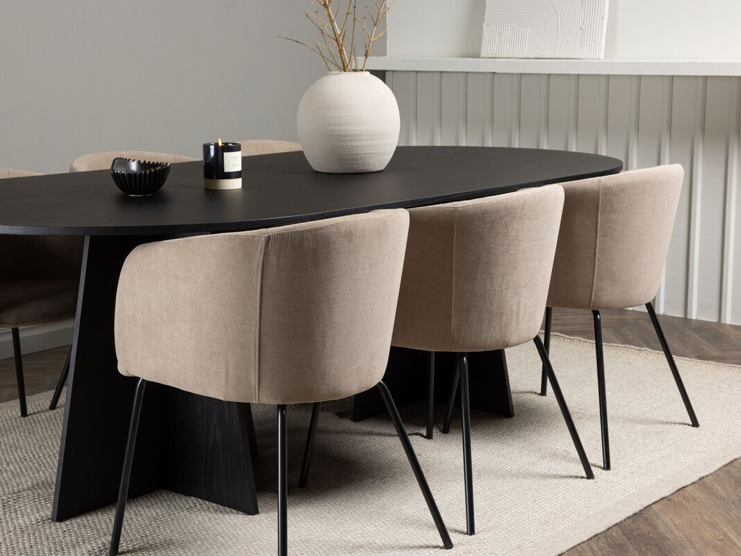 Маса и столове за трапезария Dallas 4019 (Бежов)