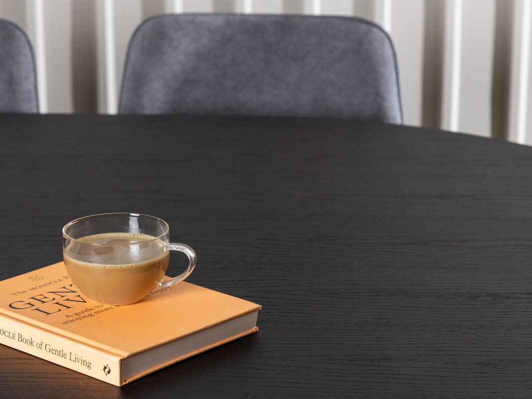 Маса и столове за трапезария Dallas 4021 (Сив + Черен)