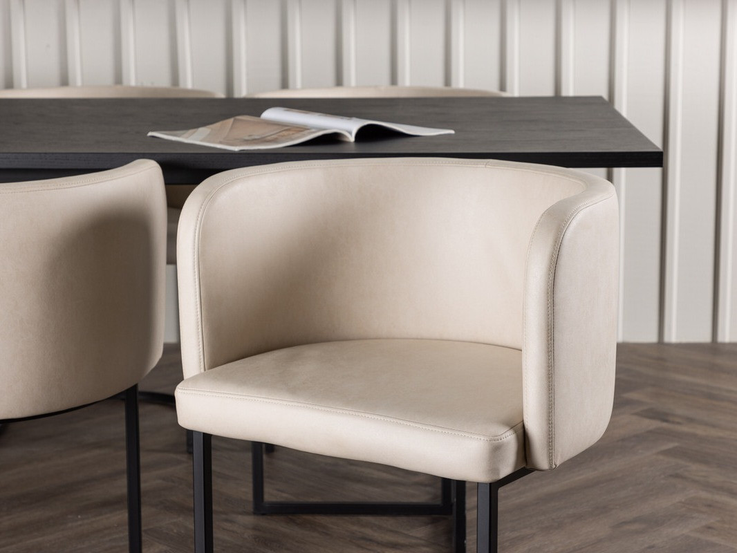 Маса и столове за трапезария Dallas 4043 (Черен)