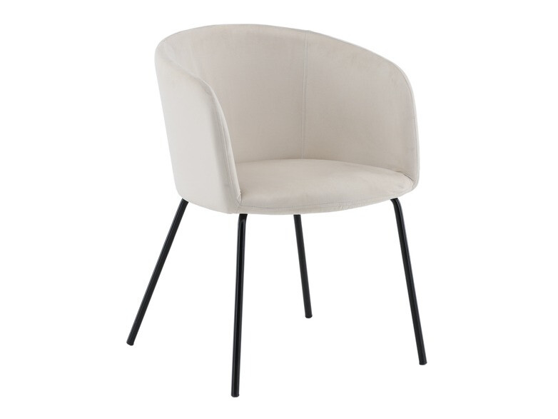 Маса и столове за трапезария Dallas 4044 (Сметана + Черен)