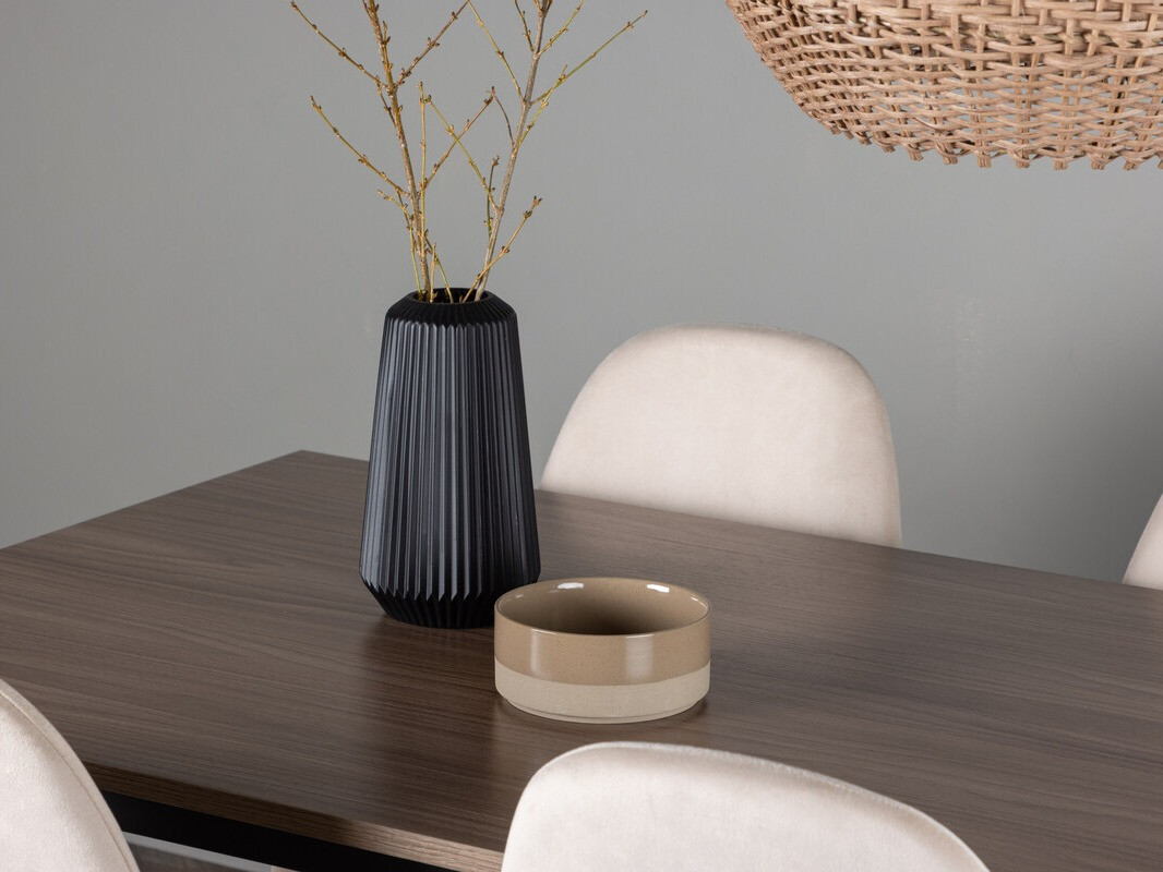 Маса и столове за трапезария Dallas 4046 (Бежов + Черен)