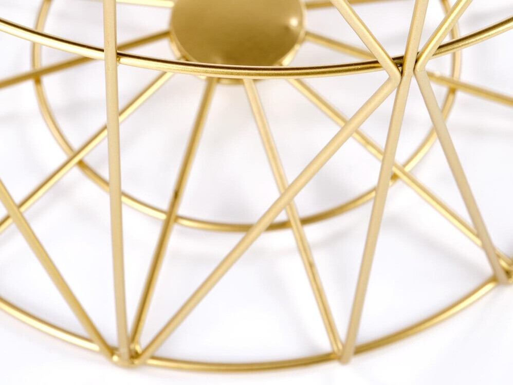 Масичка за кафе Houston 1454 (Златно + Черен мрамор)