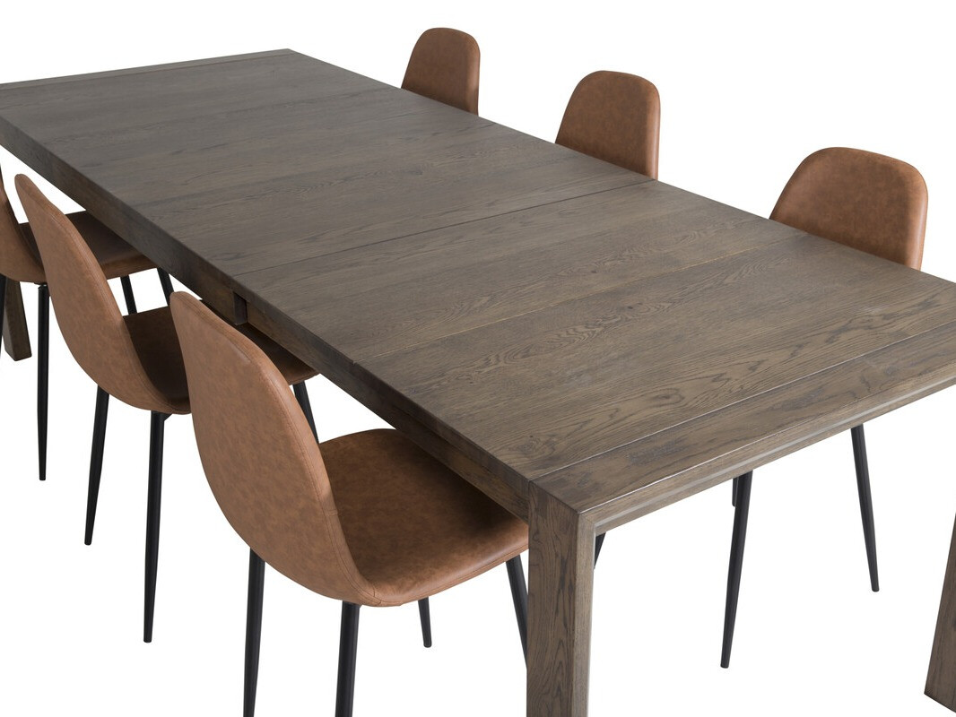 Маса и столове за трапезария Dallas 2655 (Тъмен дъб)