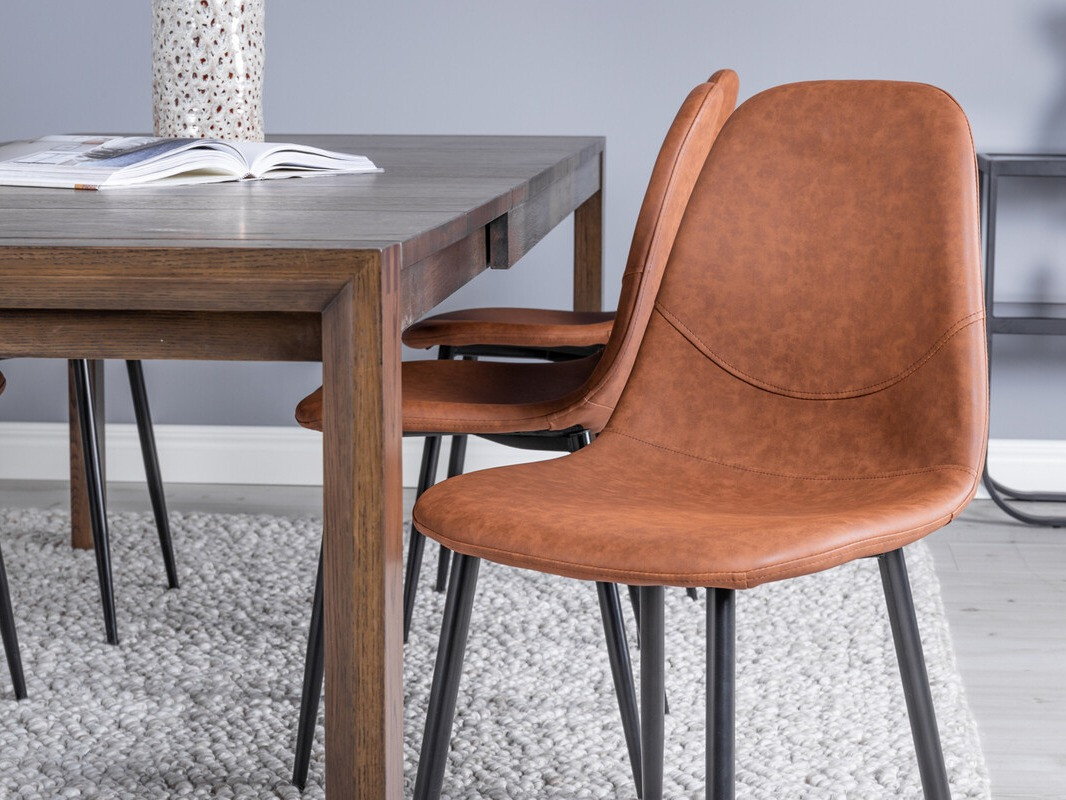 Маса и столове за трапезария Dallas 2655 (Тъмен дъб)