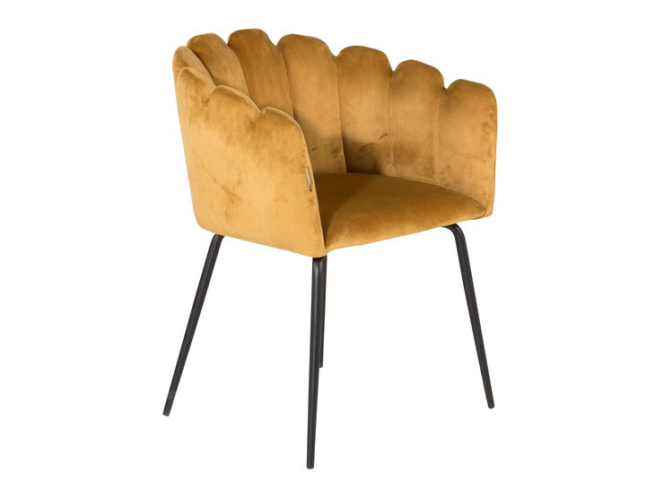 Маса и столове за трапезария Dallas 313 (Жълт + Черен)