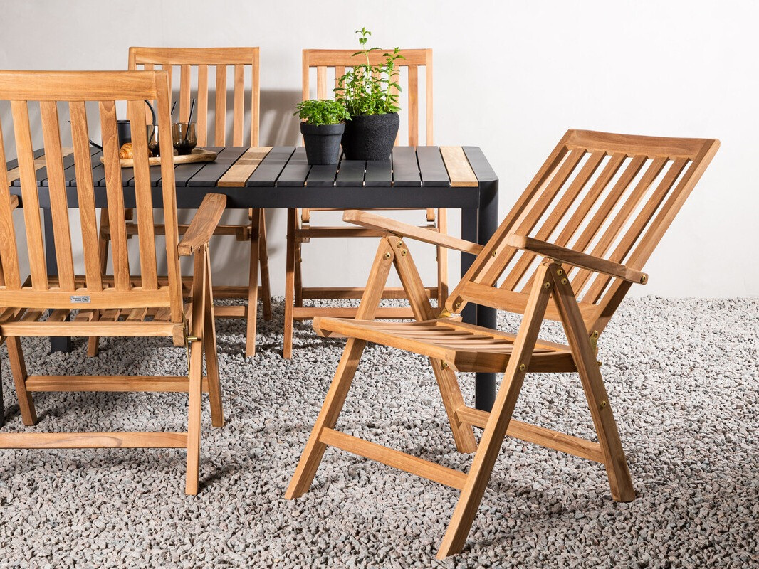 Градински комплект Dallas 4090 (Черен + Кафяв)