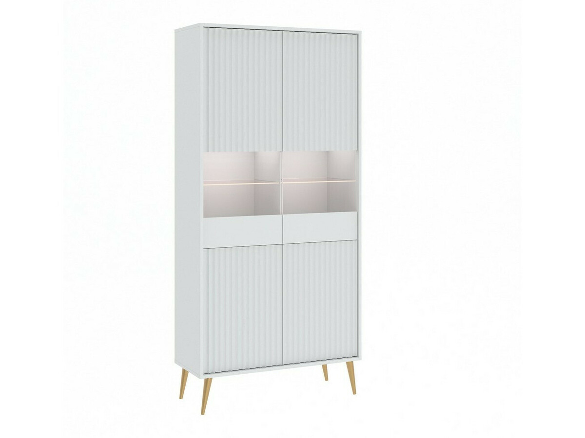 Етажерка Cirferi 108 (Бял + Златно)