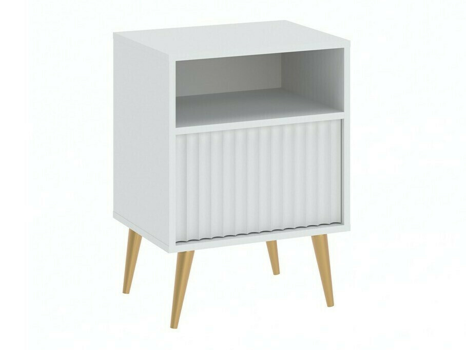 Нощно шкафче Cirferi 106 (Бял + Златно)
