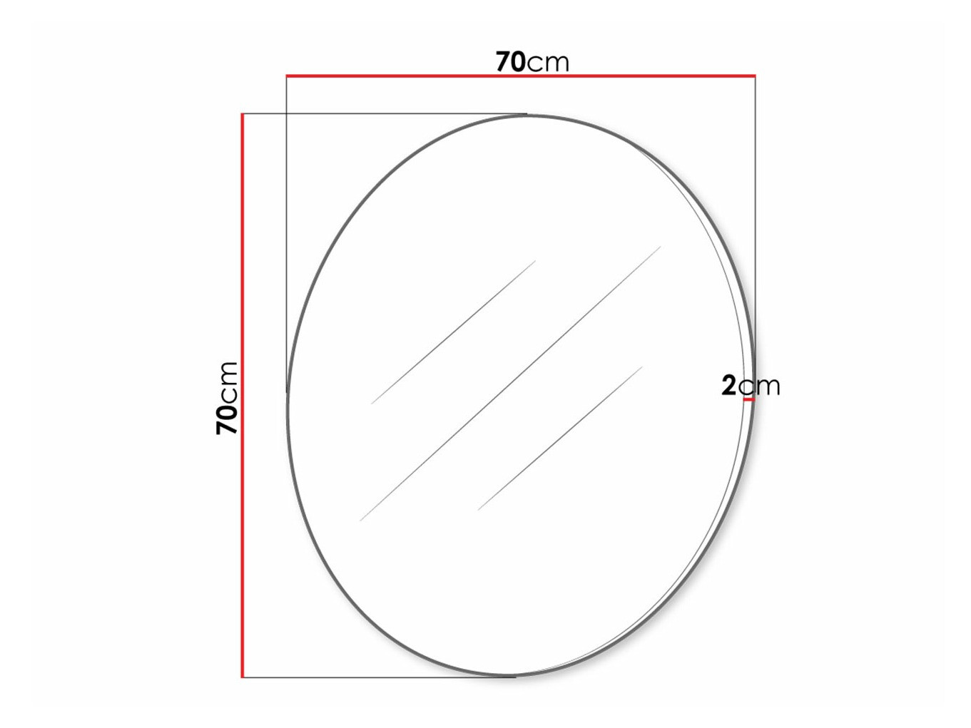 Огледало Delpher (Бял + Бял гланц)