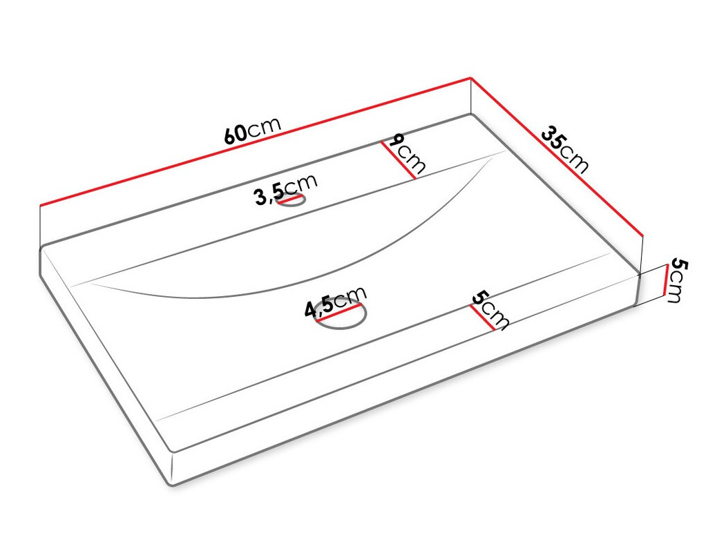 Комплект за баня Comfivo Livciro 100 (Бял)