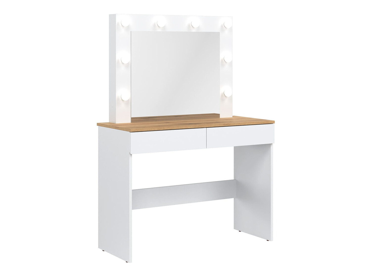 Тоалетка Catelbi 113 (Бял + Дъб)