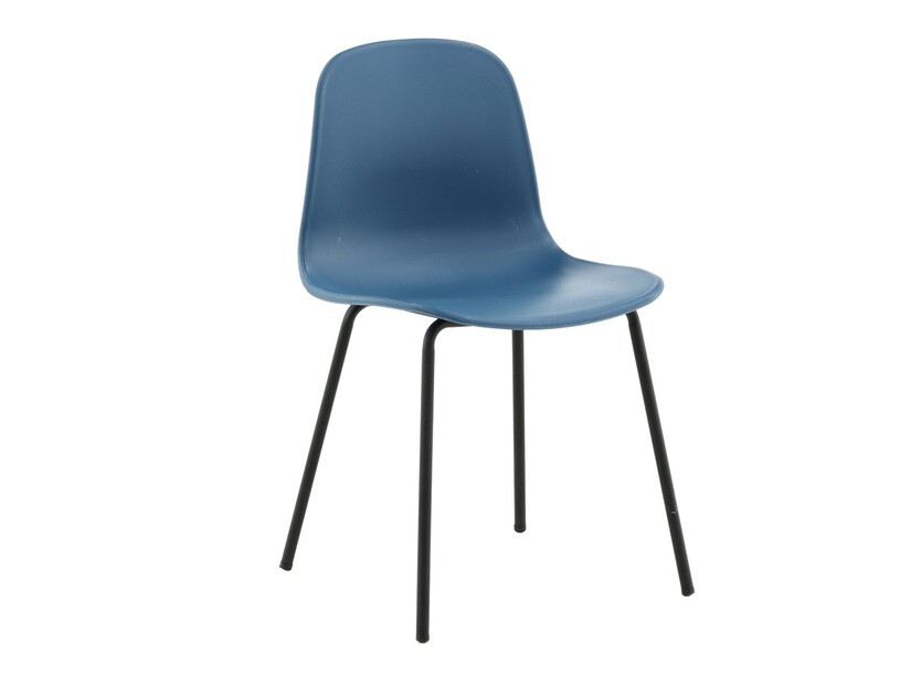 Маса и столове за трапезария Dallas 1622 (Син + Черен)