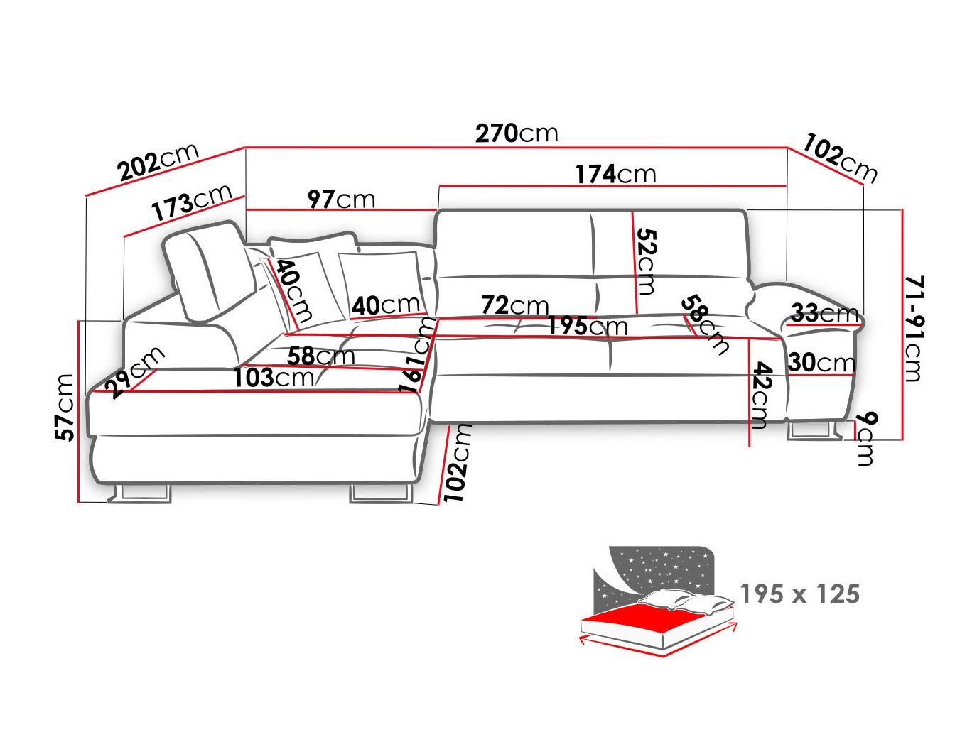 Ъглов диван Comfivo 139 (Poso 14)