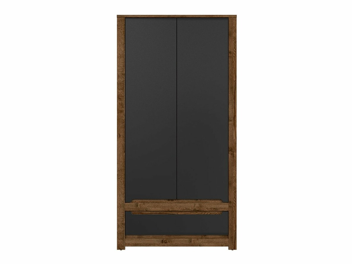 Гардероб Ophevaru 109 (Черен мат + April дъб)