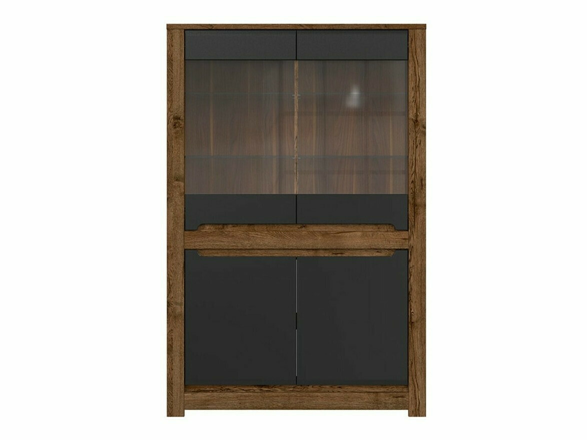 Етажерка Ophevaru 107 (Черен мат + April дъб)