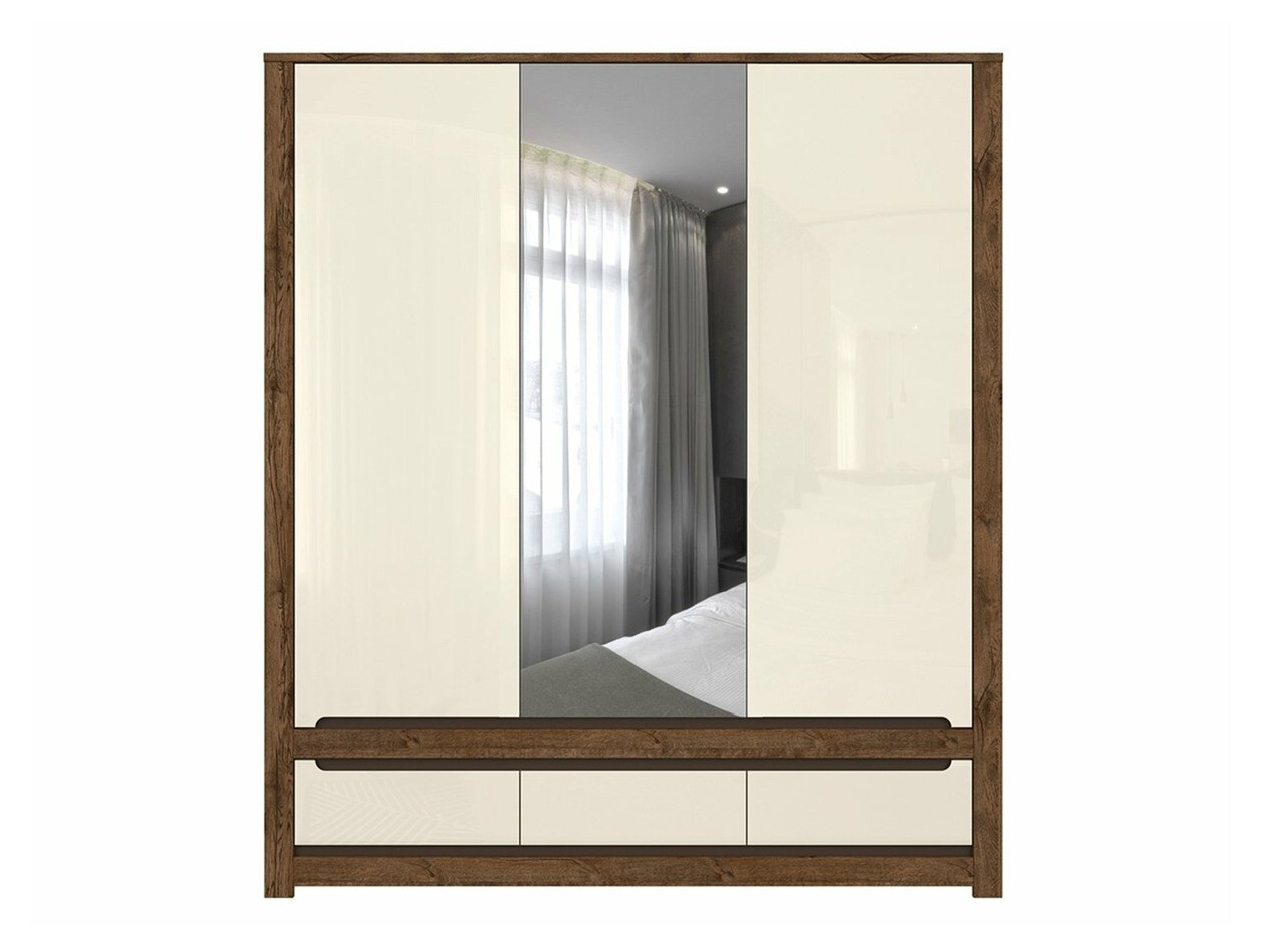 Гардероб Ophevaru 114 (Гланцов крем + April дъб)