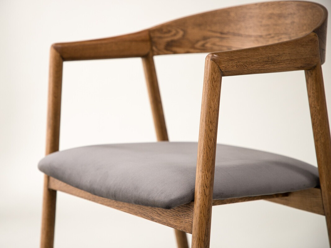 Стол Dallas 4939 (Сив + Кафяв)