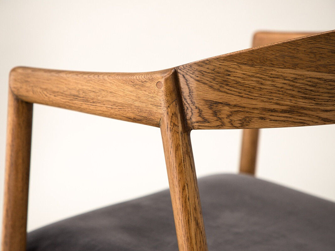 Стол Dallas 4939 (Сив + Кафяв)