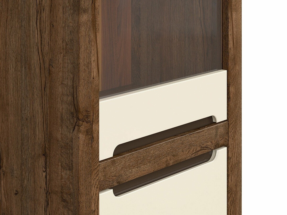 Етажерка Ophevaru 105 (Гланцов крем + April дъб)