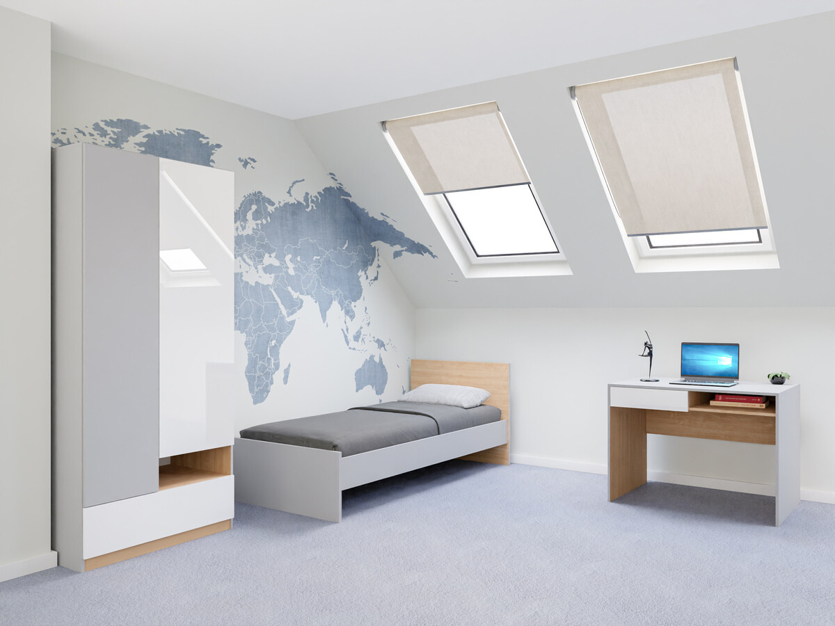 Мебелен комплект Nuevaru 118 (Бял гланц)