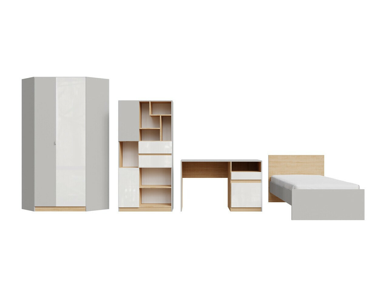 Мебелен комплект Nuevaru 120 (Бял гланц)