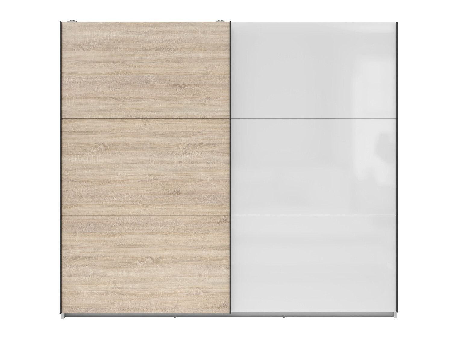 Гардероб Livevaro 120 (Бял + Сонома дъб)